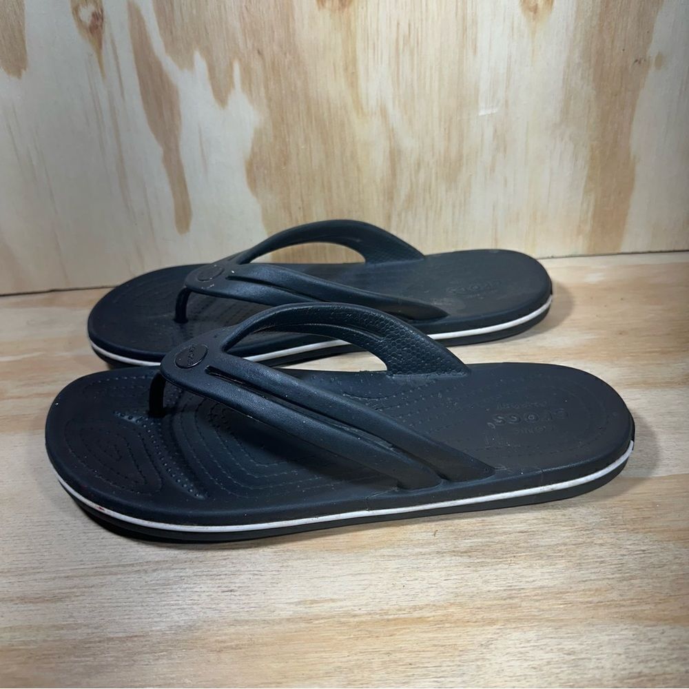 CROCS Crocband Black Sandals Women’s Size 8
